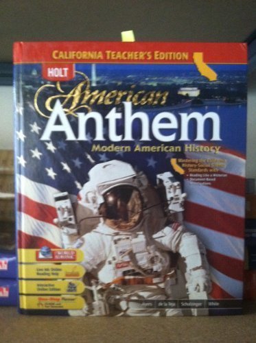 Book Cover Holt American Anthem Modern American History [CA Teacher's Edition]