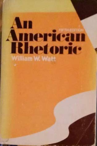 Book Cover An American Rhetoric