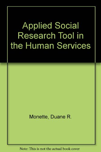 Book Cover Applied Social Research Tool in the Human Services