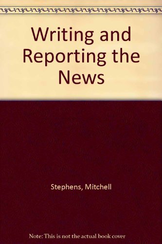 Book Cover Writing and Reporting the News