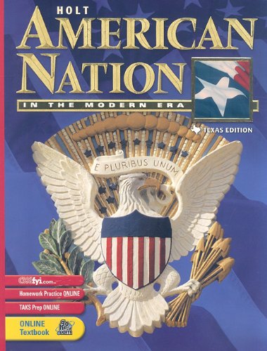 Book Cover Holt American Nation Texas: Student Edition Grades 9-12 In the Modern Era 2003