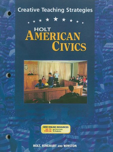 Book Cover Holt American Civics Creative Teaching Strategies