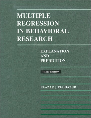 Book Cover Multiple Regression in Behavioral Research