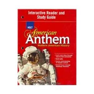 Book Cover American Anthem, Modern American History: Interactive Reader and Study Guide