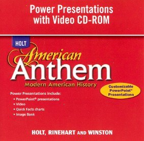 Book Cover American Anthem, Modern American History: Power Presentations with Video CD-ROM
