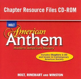 Book Cover American Anthem, Modern American History: Chapter Resource Files CD-ROM