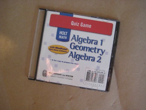 Book Cover Holt Algebra 1: Quiz Game CD-ROM