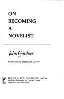 Book Cover On Becoming a Novelist