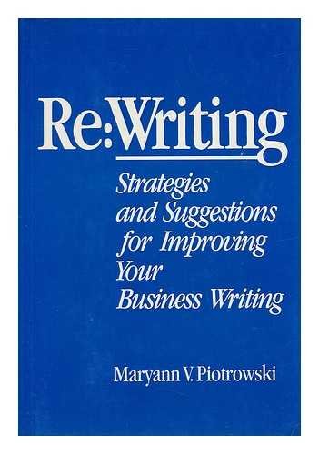 Book Cover Re: Writing : Strategies and Suggestions for Improving Your Business Writing