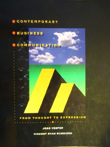 Book Cover Contemporary Business Communication: From Thought to Expression