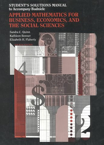 Book Cover Budnick's Applied Mathematics for Business, Economics and Social Sciences