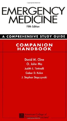 Book Cover Emergency Medicine:  A Comprehensive Study Guide 5th Edition Companion Handbook