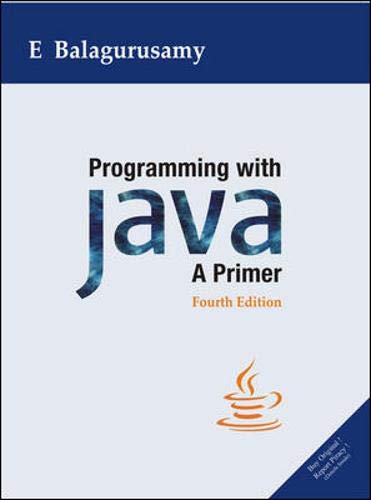 Book Cover Programming with Java: A Primer