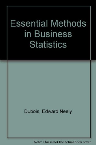 Book Cover Essential Methods in Business Statistics