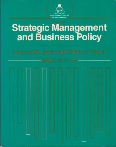 Book Cover Strategic Management and Business Policy (Mcgraw Hill Series in Management)