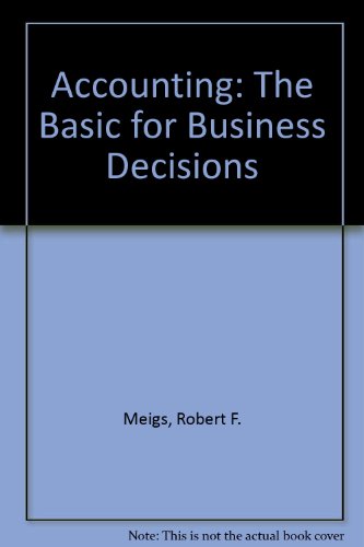 Book Cover Accounting: The Basic for Business Decisions
