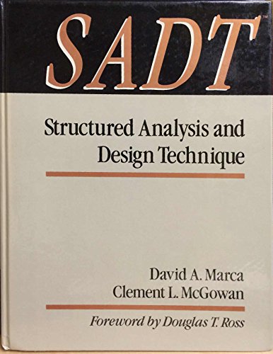 Book Cover Sadt: Structured Analysis and Design Techniques (Mcgraw Hill Software Engineering Series)