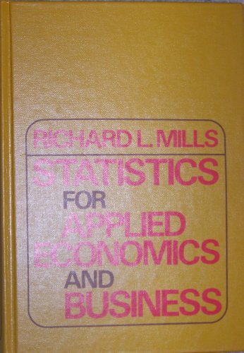 Book Cover Statistics for Applied Economics and Business