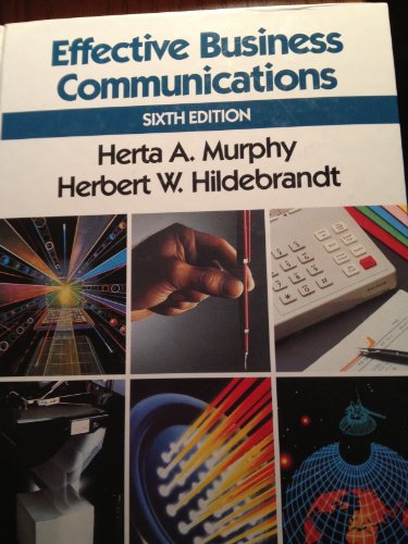 Book Cover Effective Business Communications