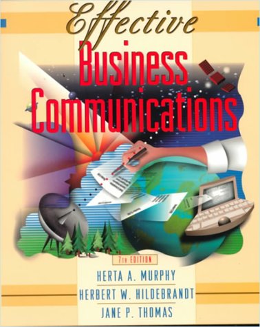 Book Cover Effective Business Communications