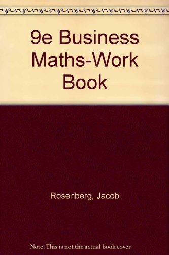 Book Cover Workbook for Business Mathematics