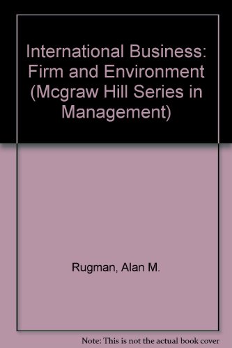 Book Cover International Business: Firm and Environment (Mcgraw Hill Series in Management)