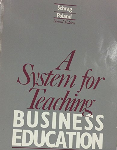 Book Cover A System for Teaching Business Education