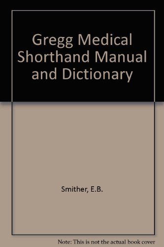 Book Cover Gregg Medical Shorthand Manual and Dictionary