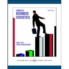 Book Cover Complete Business Statistics with Student CD