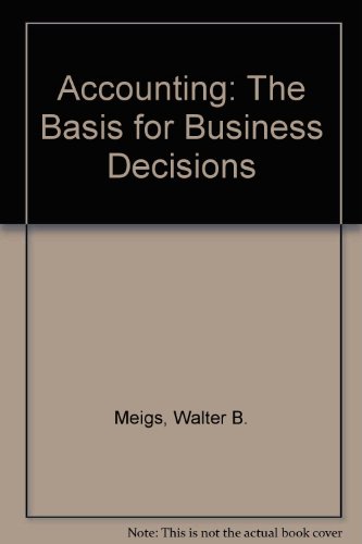 Book Cover Accounting: The Basis for Business Decisions