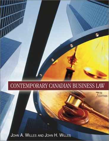 Book Cover Contemporary Canadian Business Law