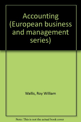 Book Cover Accounting (European business and management series)