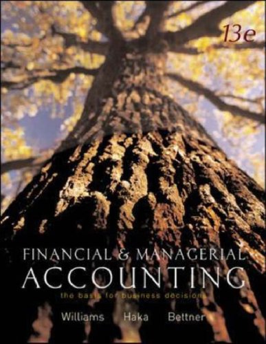 Book Cover Financial and Managerial Accounting: The Basis for Business Decisions: WITH My Mentor, Net Tutor, Olc and Powerweb