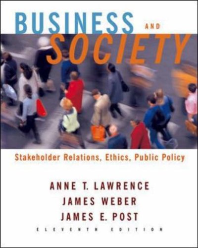 Book Cover Business and Society: Stakeholders, Ethics, Public Policy w/ Powerweb card 11e