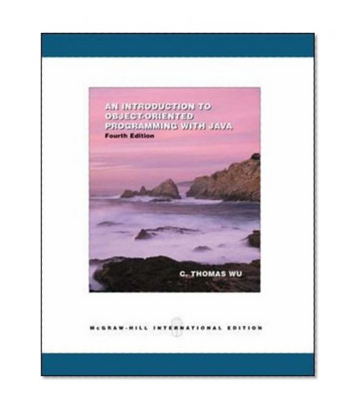 Book Cover An Introduction to Object-oriented Programming with Java