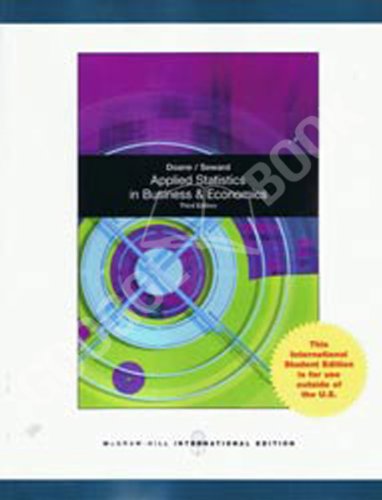 Book Cover Applied Statistics in Business and Economics