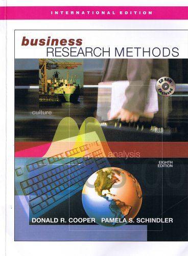 Book Cover Business Research Methods - International Edition
