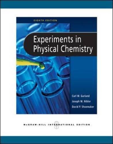 Book Cover Experiments in Physical Chemistry (Asia Higher Education Science Chemistry)