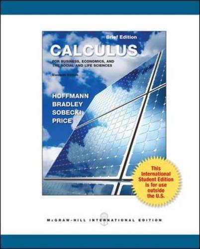 Book Cover Calculus for Business, Economics, and the Social and Life Sciences