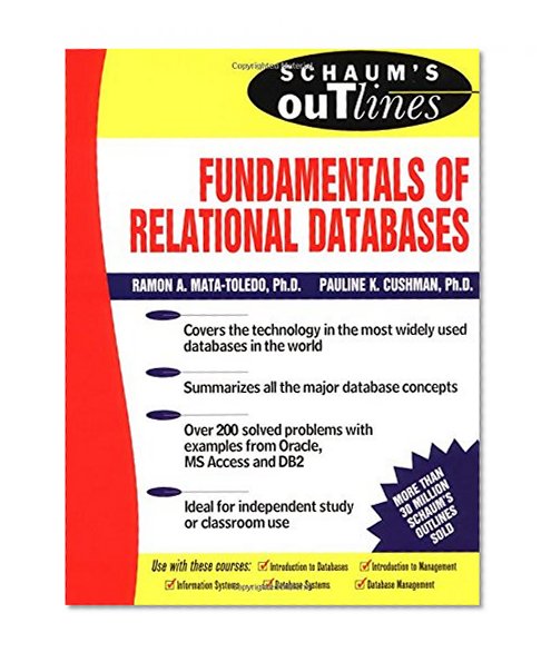 Book Cover Schaum's Outline of Fundamentals of Relational Databases