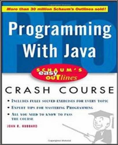 Book Cover Schaum's Outline of Programming with Java