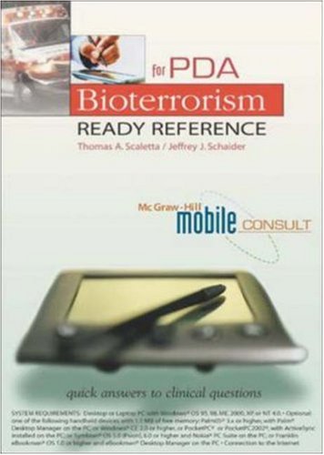 Book Cover Bioterrorism Ready Reference for PDA : McGraw-Hill Mobile Consult on PDA