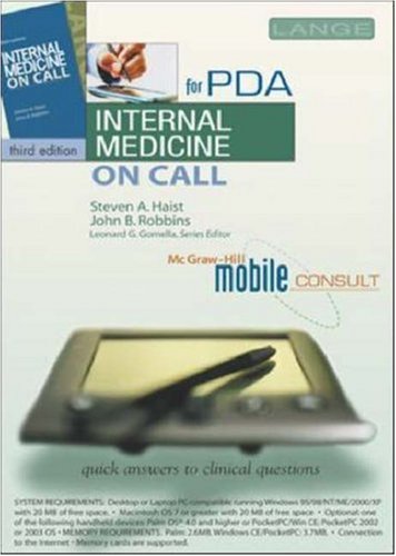 Book Cover Internal Medicine On Call for the PDA (Mobile Consult Series)