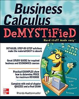 Book Cover Business Calculus Demystified