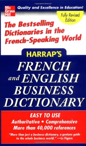 Book Cover Harrap's French and English Business Dictionary (Harrap's Dictionaries)