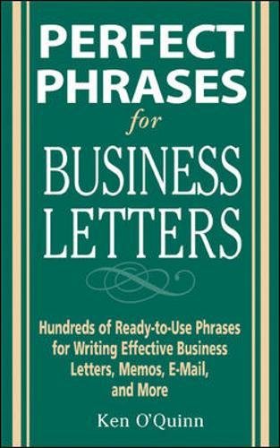 Book Cover Perfect Phrases for Business Letters (Perfect Phrases Series)