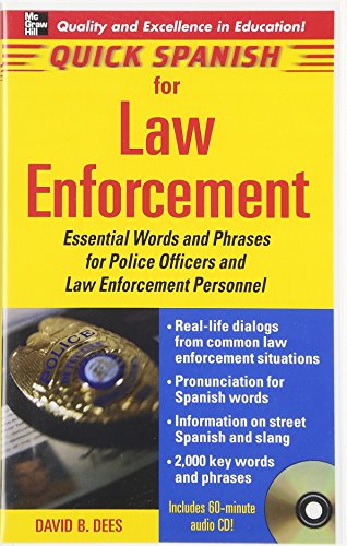 Book Cover Quick Spanish Law Enforcement Package (Book + 1CD): Essential Words and Phrases for Police Officers and Law Enforcement Personnel (Quick Spanish Series)