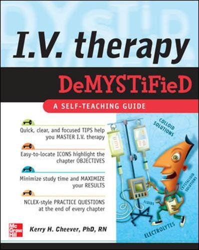 Book Cover IV Therapy Demystified: A Self-Teaching Guide