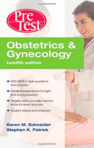 Book Cover Obstetrics & Gynecology PreTest Self-Assessment & Review, Twelfth Edition (PreTest Clinical Medicine)