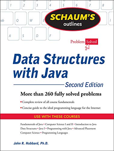 Book Cover Schaum's Outline of Data Structures with Java, 2ed (Schaum's Outlines)